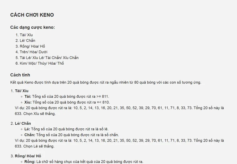 Keno Siêu Tốc Tại RikBet Nhanh Chóng Đột Phá Đỉnh Cao Phần Thưởng Giá Trị