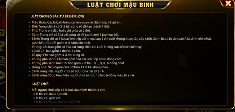 Hướng Dẫn Chơi Mậu Binh Tại RikBet Đỉnh Cao Với Tỷ Lệ Thắng Lớn