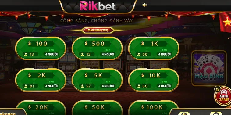 Hướng Dẫn Chơi Mậu Binh Tại RikBet Đỉnh Cao Với Tỷ Lệ Thắng Lớn