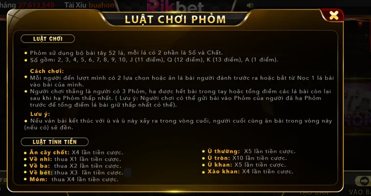 Hướng Dẫn Cách Chơi Phỏm Tại RikBet Trực Tuyến Đơn Giản Dễ Thắng