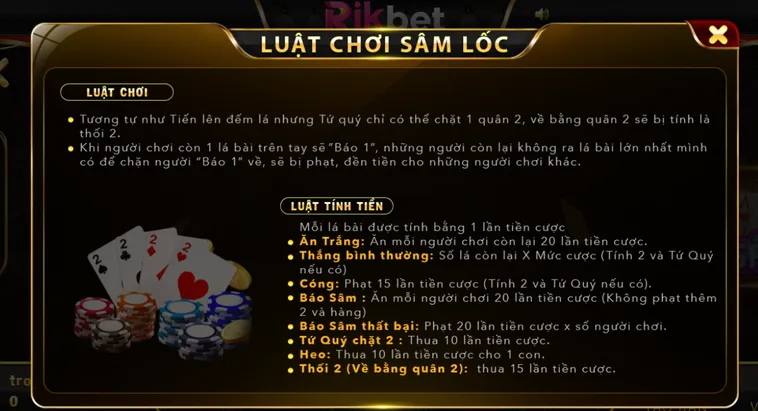 Trải Nghiệm Sảnh Sâm Lốc Tại RikBet Với Cơ Hội Nhận Thưởng Cực Lớn Mỗi Ngày
