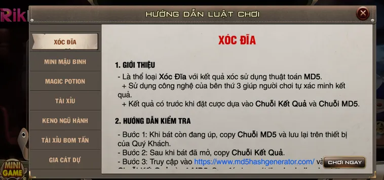 Siêu Phẩm Quay Số Xóc Đĩa Max Tại RikBet Đẳng Cấp Cho Mọi Cược Thủ